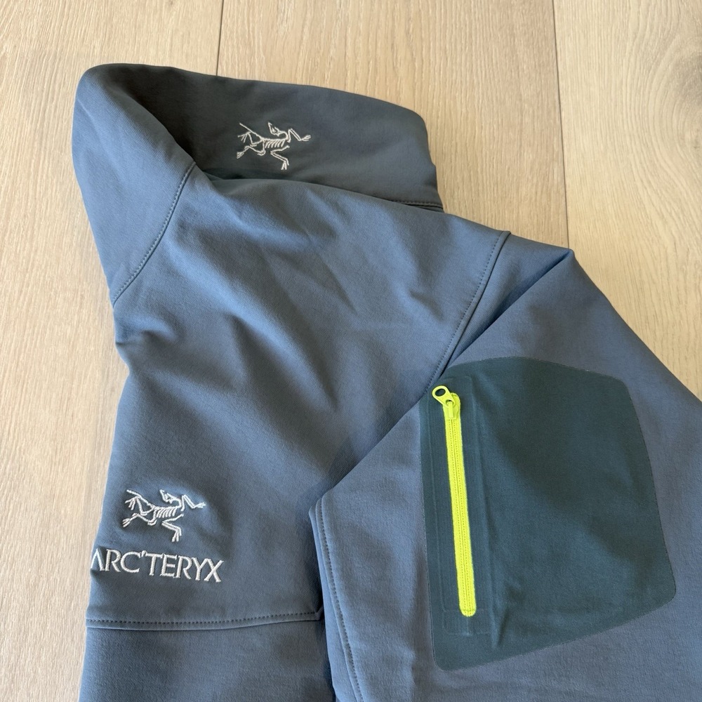 Arc'teryx Gamma LT Softshell Jacket Mens XL Blue Full Zip Stretch Hiking